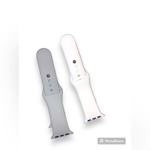 NWT 2pack white & grey Apple Watch bands 38mm/40mm (s/m)